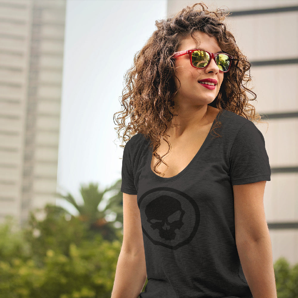Black on Black Skull Logo - Urban Pirate