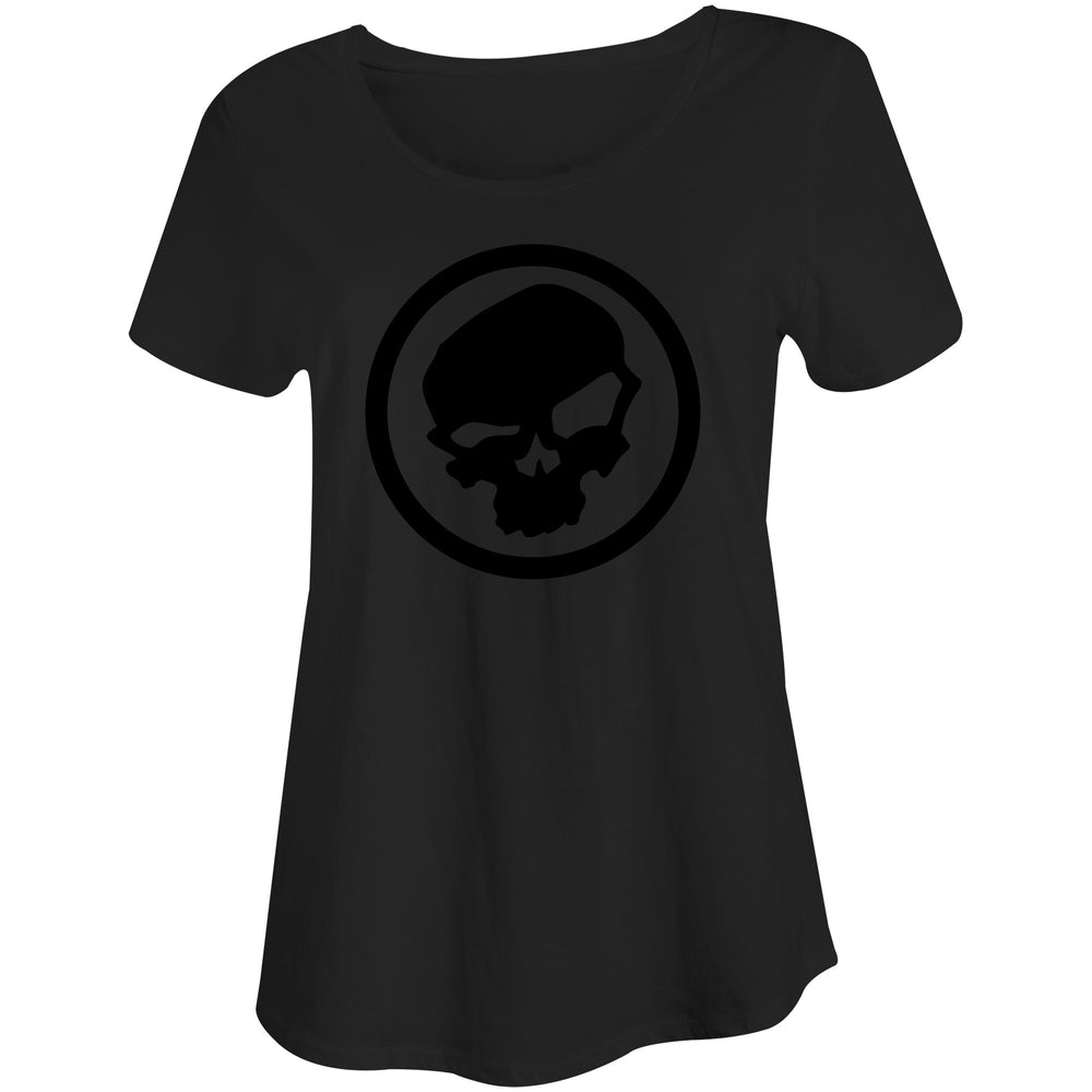 Black on Black Skull Logo - Urban Pirate