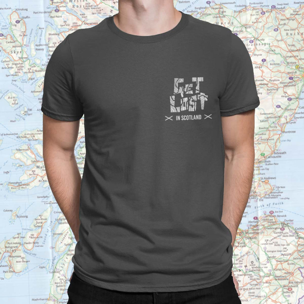 
                  
                    person wearing the get lost in scotland tshirt from the front
                  
                