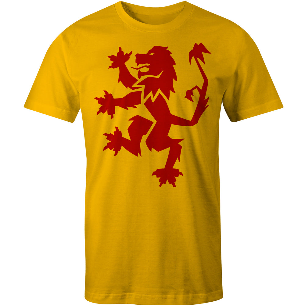 lion rampant design on tshirt