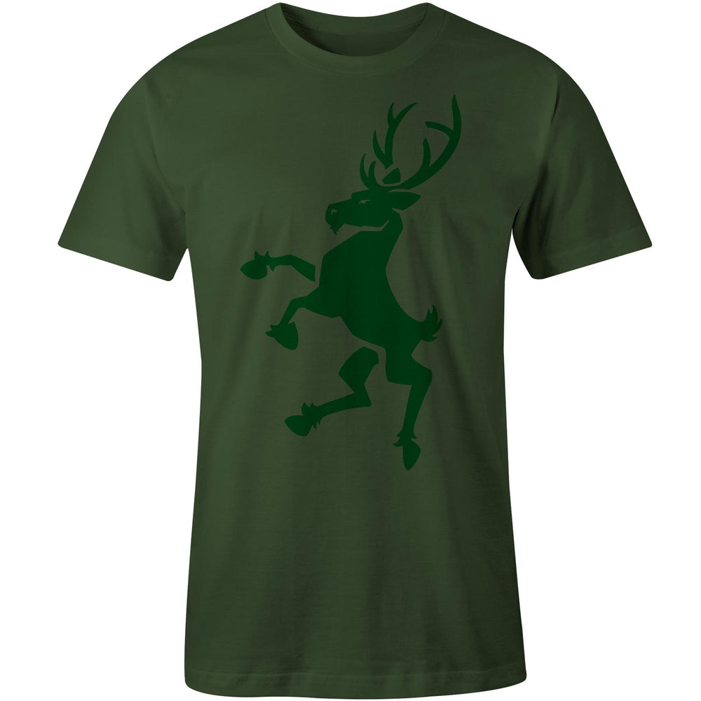 Stag rampant heraldric design t-shirt